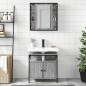 vidaXL Set de muebles de baño 2 pzas madera contrachapada gris sonoma vidaXL Set de muebles de baño 2 pzas madera contrachapada gris sonoma