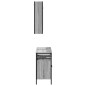 vidaXL Set de muebles de baño 2 pzas madera contrachapada gris sonoma vidaXL Set de muebles de baño 2 pzas madera contrachapada gris sonoma