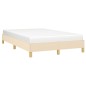 vidaXL Estructura de cama tela crema 120x190 cm vidaXL Estructura de cama tela crema 120x190 cm