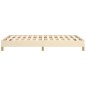 vidaXL Estructura de cama tela crema 120x190 cm vidaXL Estructura de cama tela crema 120x190 cm