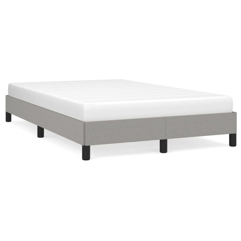 vidaXL Estructura de cama tela gris claro 120x190 cm vidaXL Estructura de cama tela gris claro 120x190 cm