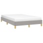 vidaXL Estructura de cama tela gris claro 120x190 cm vidaXL Estructura de cama tela gris claro 120x190 cm