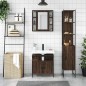 vidaXL Set de muebles de baño 3 pzas madera contrachapada roble marrón vidaXL Set de muebles de baño 3 pzas madera contrachapada roble marrón