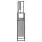 vidaXL Set de muebles de baño 4 pzas madera contrachapada gris sonoma