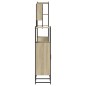 vidaXL Juego de muebles de baño 4 pzas contrachapada roble Sonoma