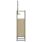vidaXL Set de muebles de baño 3 pzas madera contrachapada roble sonoma