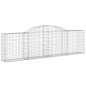 vidaXL Cestas de gaviones 4 uds forma de arco hierro 300x30x80/100 cm vidaXL Cestas de gaviones 4 uds forma de arco hierro 300x30x80/100 cm