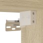 vidaXL Juego de muebles de baño 4 pzas madera ingeniería roble Sonoma