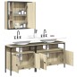 vidaXL Set de muebles de baño 3 pzas madera contrachapada roble sonoma vidaXL Set de muebles de baño 3 pzas madera contrachapada roble sonoma