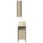 vidaXL Set de muebles de baño 3 pzas madera contrachapada roble sonoma vidaXL Set de muebles de baño 3 pzas madera contrachapada roble sonoma