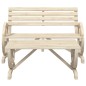 vidaXL Juego de muebles de jardín 2 piezas madera maciza de abeto