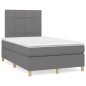 vidaXL Cama box spring con colchón y LED tela marrón oscuro 120x190 cm vidaXL Cama box spring con colchón y LED tela marrón oscuro 120x190 cm