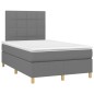 vidaXL Cama box spring con colchón y LED tela marrón oscuro 120x190 cm vidaXL Cama box spring con colchón y LED tela marrón oscuro 120x190 cm