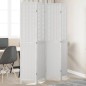 vidaXL Biombo separador de 4 paneles madera maciza Paulownia blanco vidaXL Biombo separador de 4 paneles madera maciza Paulownia blanco