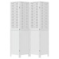 vidaXL Biombo separador de 4 paneles madera maciza Paulownia blanco vidaXL Biombo separador de 4 paneles madera maciza Paulownia blanco