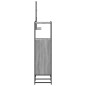 vidaXL Set de muebles de baño 3 pzas madera contrachapada gris sonoma