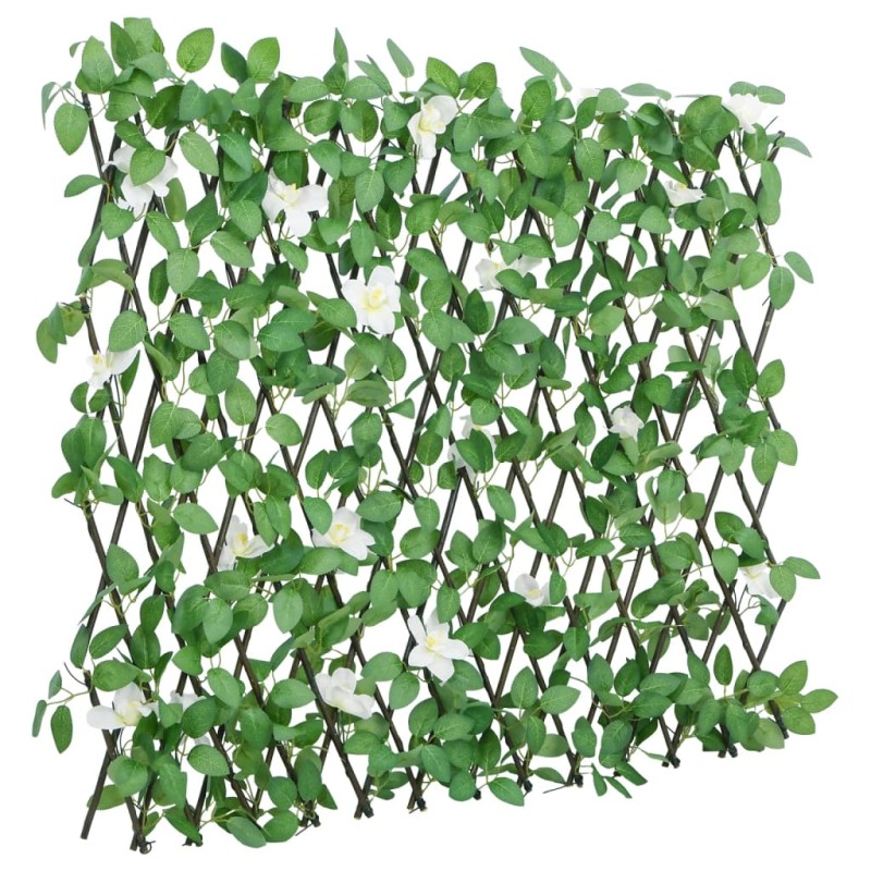 vidaXL Enrejado valla expansible de hiedra artificial verde 186x30 cm vidaXL Enrejado valla expansible de hiedra artificial verde 186x30 cm