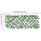 vidaXL Enrejado valla expansible de hiedra artificial verde 186x30 cm vidaXL Enrejado valla expansible de hiedra artificial verde 186x30 cm