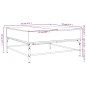 vidaXL Mesa de centro madera ingeniería metal roble marrón 95x95x45 cm