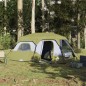 vidaXL Tienda de campaña 9 personas tela opaca impermeable verde