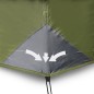 vidaXL Tienda de campaña 9 personas tela opaca impermeable verde