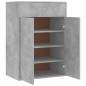 vidaXL Mueble zapatero de contrachapada gris hormigón 60x35x84 cm vidaXL Mueble zapatero de contrachapada gris hormigón 60x35x84 cm