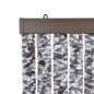 vidaXL Cortina antimoscas chenilla marrón y beige 100x230 cm vidaXL Cortina antimoscas chenilla marrón y beige 100x230 cm