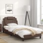 vidaXL Estructura cama con luces LED cuero sintético marrón 80x200 cm vidaXL Estructura cama con luces LED cuero sintético marrón 80x200 cm