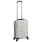 vidaXL Maleta con ruedas trolley rígida plateada brillante ABS vidaXL Maleta con ruedas trolley rígida plateada brillante ABS