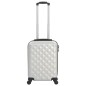 vidaXL Maleta con ruedas trolley rígida plateada brillante ABS vidaXL Maleta con ruedas trolley rígida plateada brillante ABS