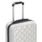 vidaXL Maleta con ruedas trolley rígida plateada brillante ABS vidaXL Maleta con ruedas trolley rígida plateada brillante ABS