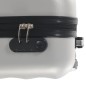 vidaXL Maleta con ruedas trolley rígida plateada brillante ABS vidaXL Maleta con ruedas trolley rígida plateada brillante ABS