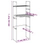 vidaXL Estantería para lavadora aluminio 77x52x192 cm vidaXL Estantería para lavadora aluminio 77x52x192 cm