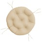 vidaXL Cojín redondo tela Oxford beige Ø 60x11 cm vidaXL Cojín redondo tela Oxford beige Ø 60x11 cm