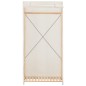vidaXL Armario de tela blanco 79x40x170 cm 