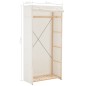 vidaXL Armario de tela blanco 79x40x170 cm 