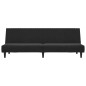 vidaXL Sofá cama de 2 plazas terciopelo negro vidaXL Sofá cama de 2 plazas terciopelo negro