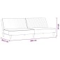 vidaXL Sofá cama de 2 plazas terciopelo negro vidaXL Sofá cama de 2 plazas terciopelo negro