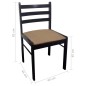 vidaXL Sillas de comedor 4 uds madera maciza caucho terciopelo marrón vidaXL Sillas de comedor 4 uds madera maciza caucho terciopelo marrón