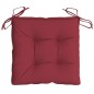 vidaXL Cojines silla de jardín 2 uds tela Oxford rojo tinto 50x50x7 cm vidaXL Cojines silla de jardín 2 uds tela Oxford rojo tinto 50x50x7 cm