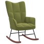 vidaXL Silla mecedora de terciopelo verde claro vidaXL Silla mecedora de terciopelo verde claro