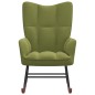 vidaXL Silla mecedora de terciopelo verde claro vidaXL Silla mecedora de terciopelo verde claro