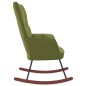 vidaXL Silla mecedora de terciopelo verde claro vidaXL Silla mecedora de terciopelo verde claro