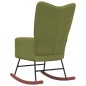 vidaXL Silla mecedora de terciopelo verde claro vidaXL Silla mecedora de terciopelo verde claro