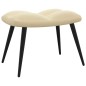 vidaXL Silla de relajación con reposapiés terciopelo blanco crema vidaXL Silla de relajación con reposapiés terciopelo blanco crema