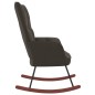 vidaXL Silla mecedora de terciopelo gris oscuro vidaXL Silla mecedora de terciopelo gris oscuro
