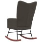 vidaXL Silla mecedora de terciopelo gris oscuro vidaXL Silla mecedora de terciopelo gris oscuro