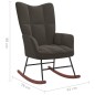 vidaXL Silla mecedora de terciopelo gris oscuro vidaXL Silla mecedora de terciopelo gris oscuro