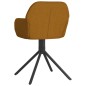 vidaXL Sillas de comedor giratorias 2 unidades terciopelo marrón