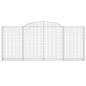 vidaXL Cestas de gaviones 2 uds forma de arco hierro 300x50x120/140 cm vidaXL Cestas de gaviones 2 uds forma de arco hierro 300x50x120/140 cm
